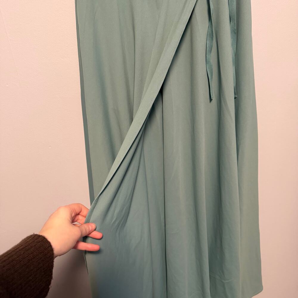 Halara High Waisted Drawstring 2-in-1 Flowy Flare Maxi Casual Skirt Pockets XS - Picture 5 of 9